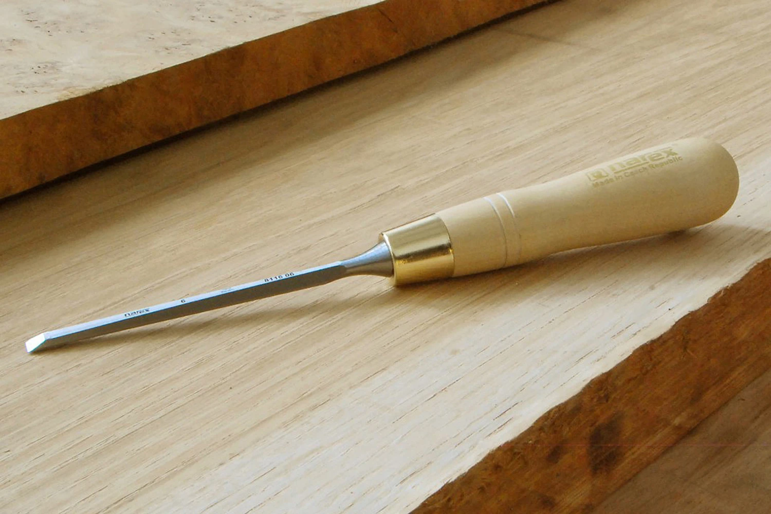 Narex 8116 Cabinetmakers Chisels Set Of 6 (natural) With FREE Tool Roll - Image 3