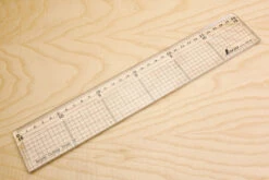 Shinwa Acrylic Cutting Rule With Stainless Steel Edge 300mm