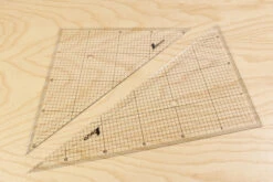 Shinwa Acrylic Triangle Grid Scale 300mm Set Of 2