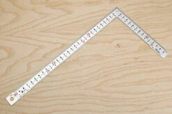 Shinwa Carpenter's Square - Flexible - Hard Chrome Finish - 8 Scales - 300mm