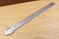 Shinwa Stainless Steel Hook Rule - Hard Chrome Finish - 300mm