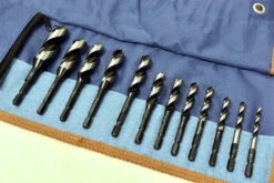 Star-M Japanese F-Type Auger Bit Set Of 12 With Free Drill Roll Bag