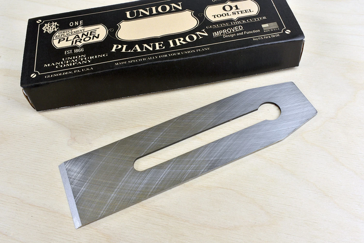 Union Manufacturing Co. ST4 Plane Iron 2" For All Makes Of No.4 & 5 - Image 3