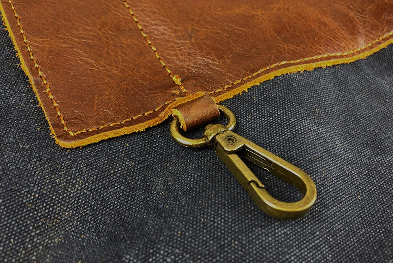 Workshop Heaven Upton Canvas And Leather Apron - Image 6