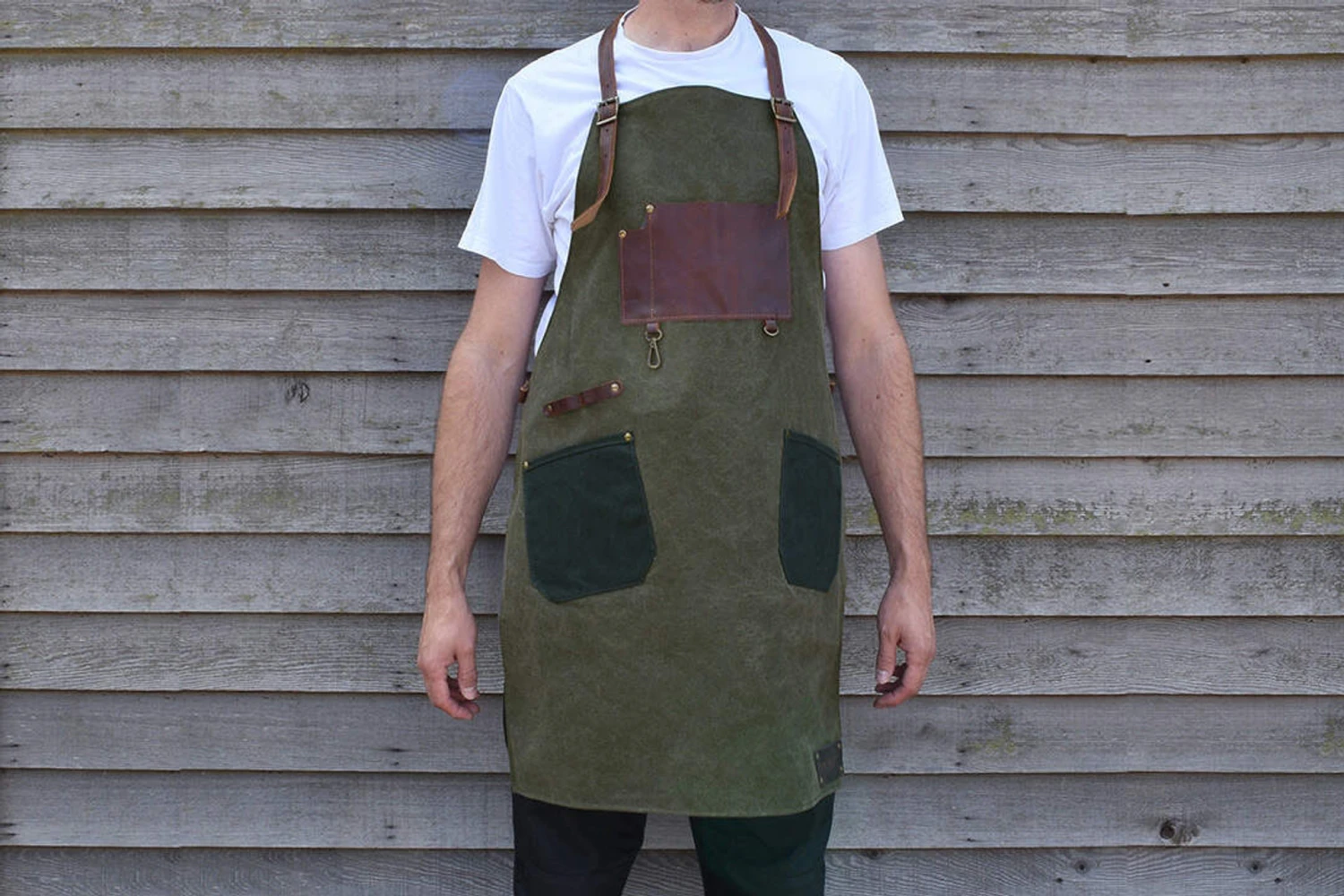 Workshop Heaven Upton Canvas And Leather Apron - Image 2