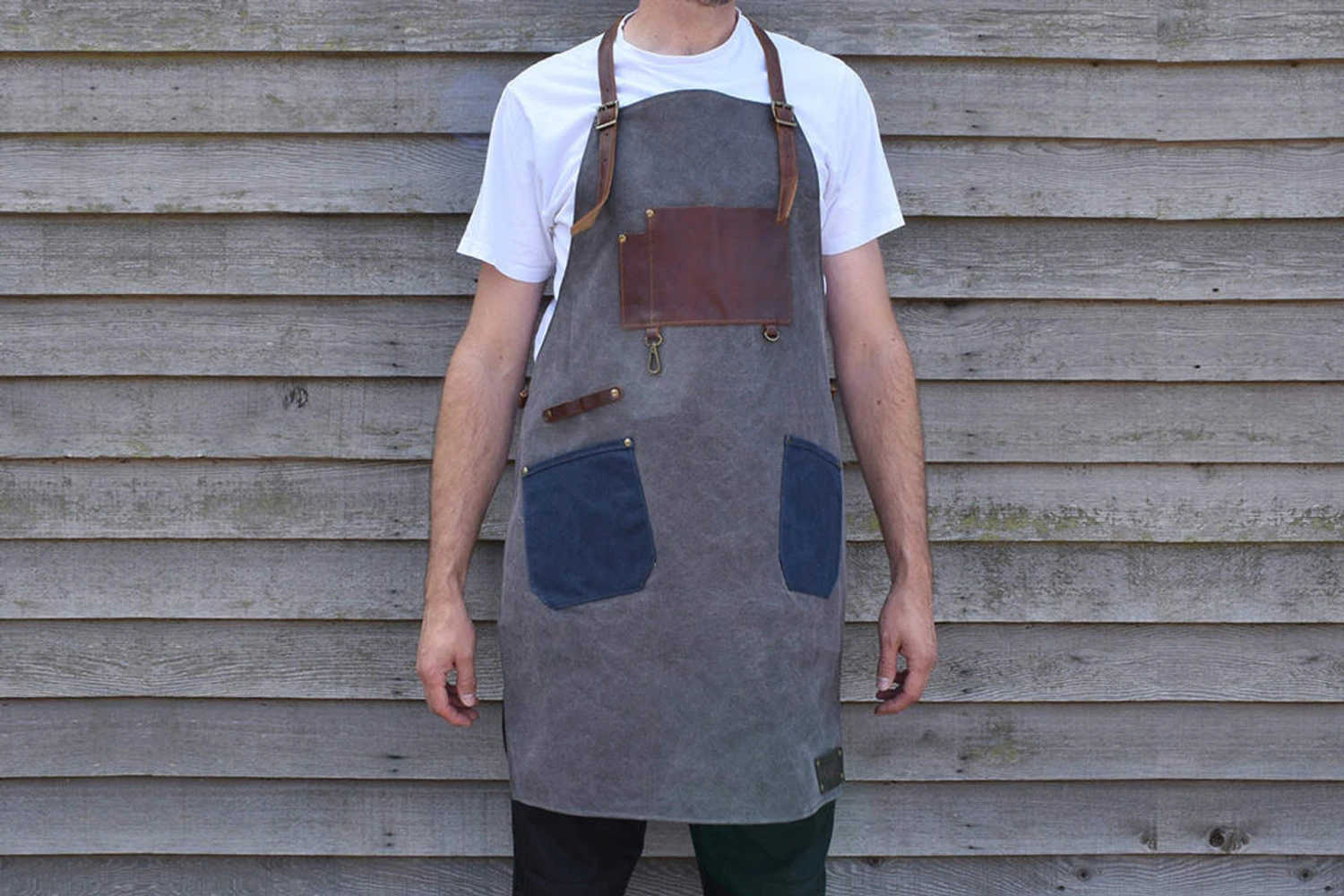 Workshop Heaven Upton Canvas And Leather Apron - Image 3