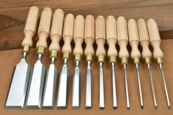 Workshop Heaven Victorian Cabinetmakers Chisels (Beech) Set Of 12